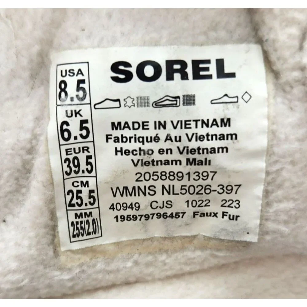 Sorel Explorer II Carnival Cozy Waterproof Boots Womens Sz 8.5 Green Suede Ankle